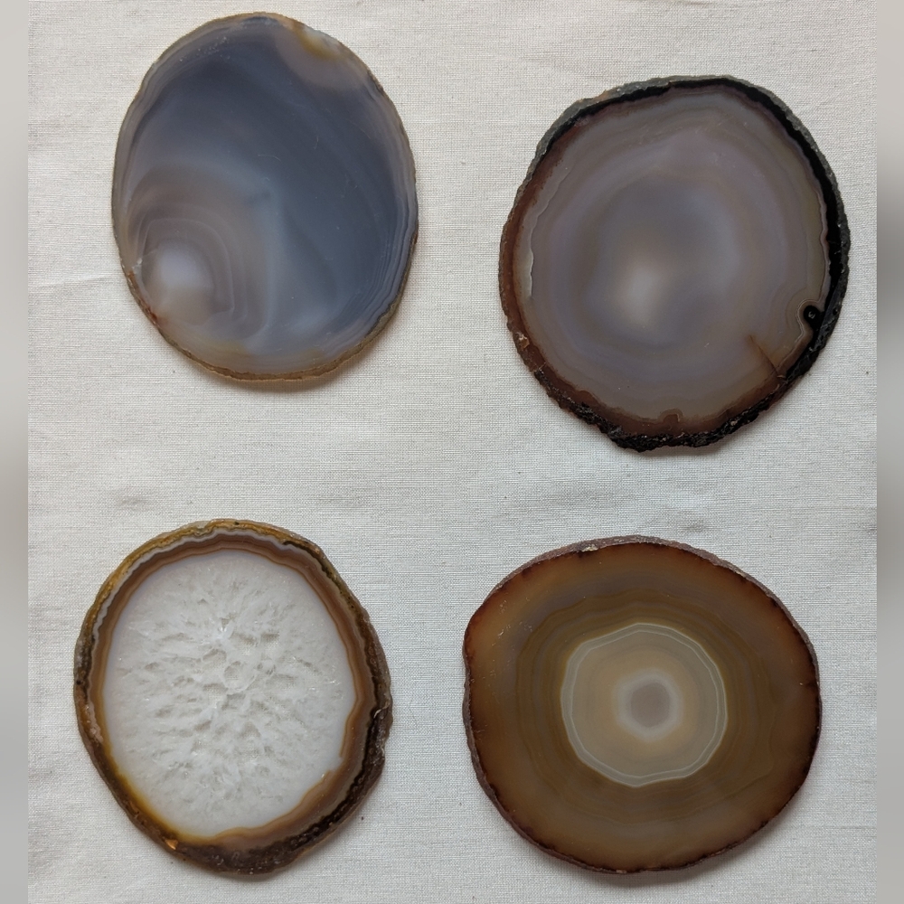 Agate Coasters - Set of Four